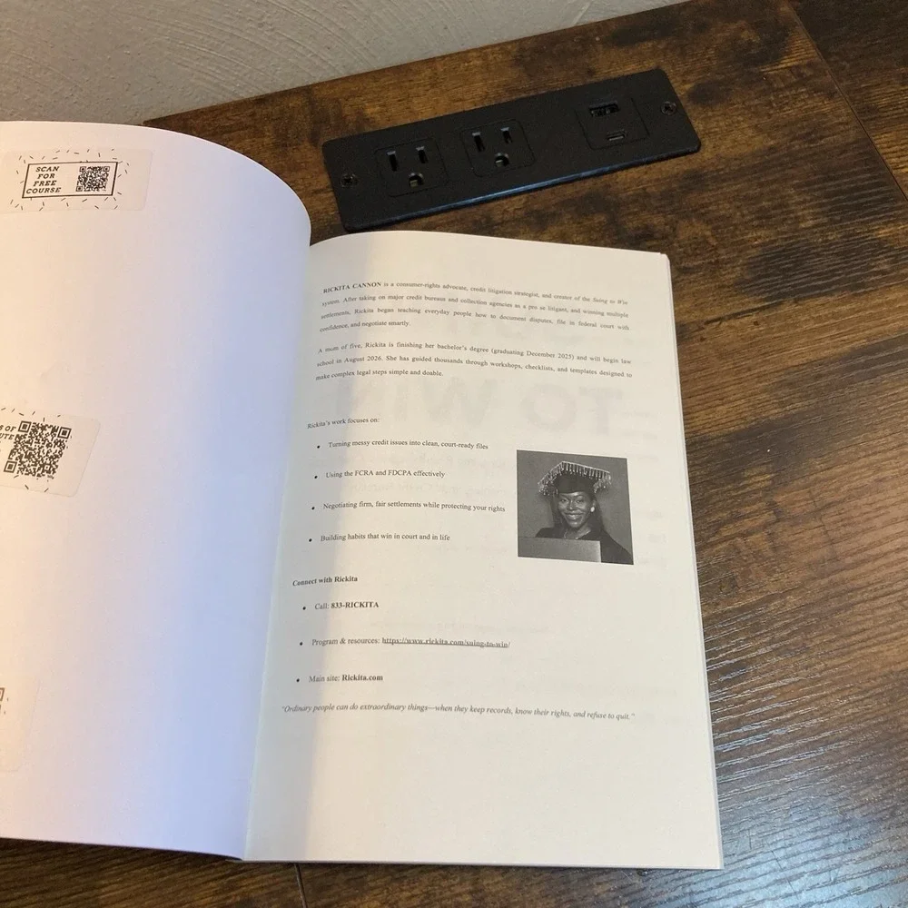 Suing To Win Rickita Cannon‎ Print Credit Repair Legal Guide Book